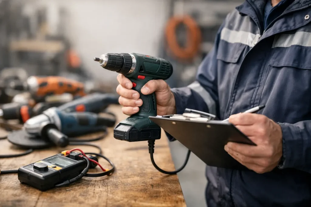 Elektrisch gereedschap laten keuren voor veilig werk