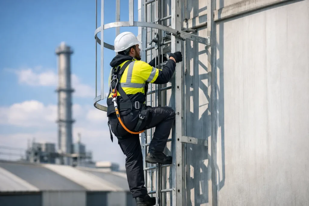 Valbeveiliging bij vaste ladders kiezen
