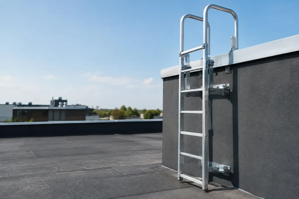 Maatwerk ladderconfiguratie voor platte daken